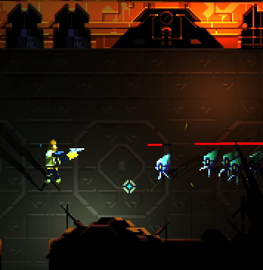 Here is a thing shooting some things.